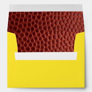 Football Gold Personalized Envelope