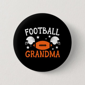 Football Grandma Grandmother Granny Grandparents 2 Inch Round Button