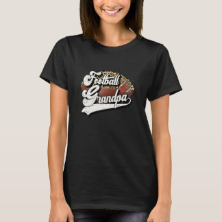 Football Grandpa Vintage Football Family Matching T-Shirt