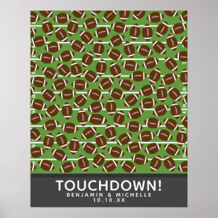 Football Guest Book Poster - 100 Spaces