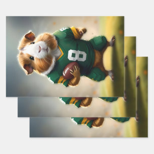 Football Guinea Pig, Wrapping Paper Sheet