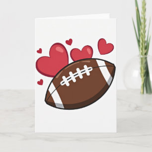 Football Hearts Delightful Card