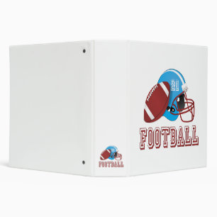 Football helmet and ball binder