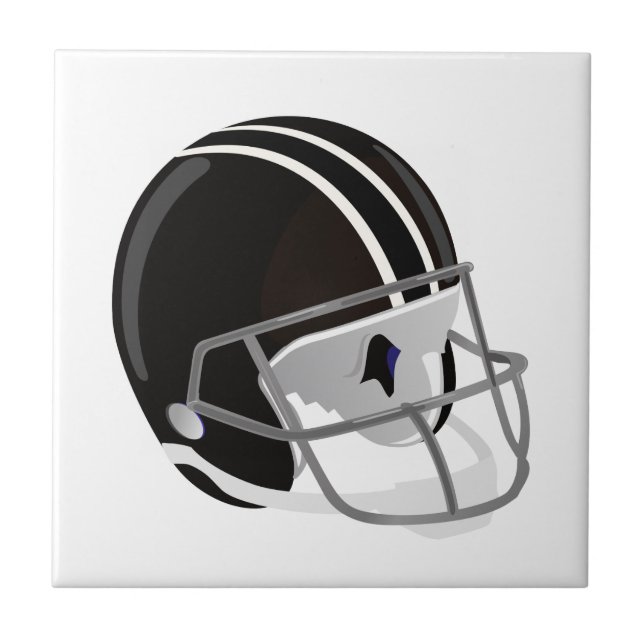 Football Helmet Ceramic Tile (Front)