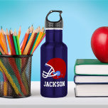 Football Helmet Custom Kids 532 Ml Water Bottle<br><div class="desc">Personalized design for your little athletes and sports fans.</div>