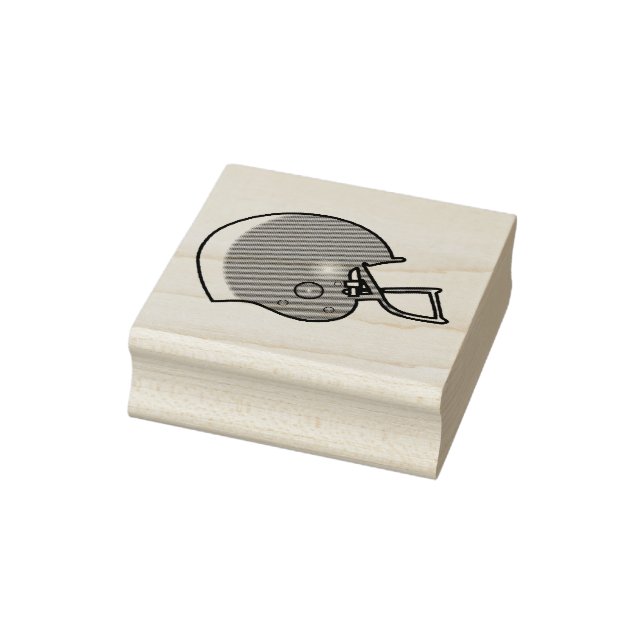 Football Helmet Rubber Stamp (Stamp)