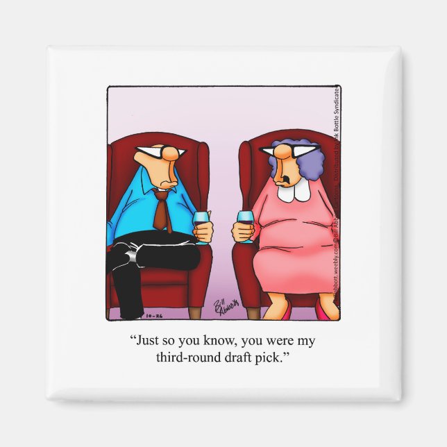 Football Humour Refrigerator Magnet (Front)