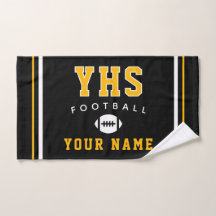 Football Icon, Custom Name & School, Team Gift