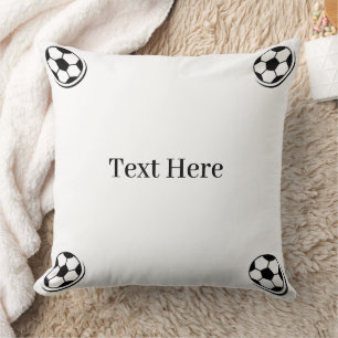 Football image Custom Text Printed Personalized Throw Pillow