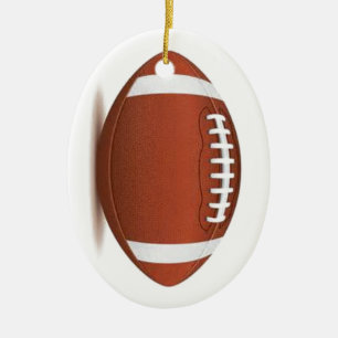 FOOTBALL IMAGE ON ITEMS CERAMIC ORNAMENT