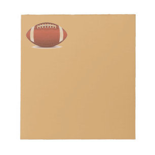 FOOTBALL IMAGE ON ITEMS NOTEPAD