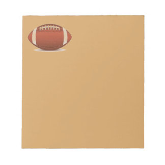 FOOTBALL IMAGE ON ITEMS NOTEPAD