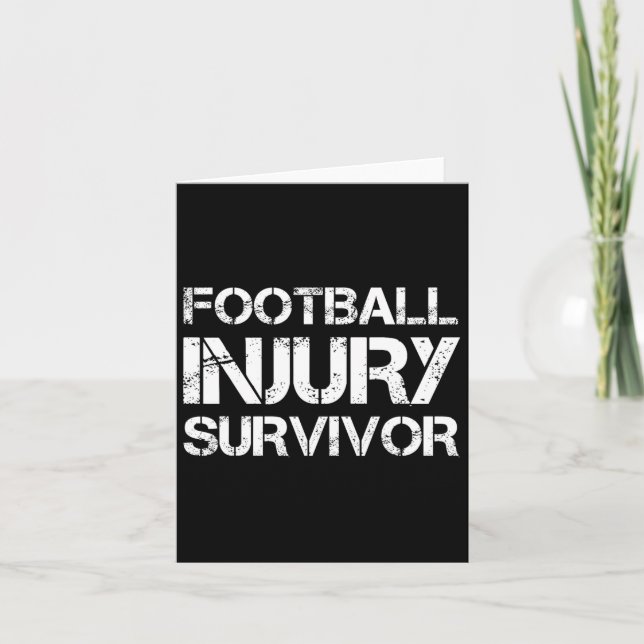 Football Injury Survivor  Card (Front)