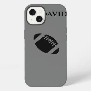 Football iPhone/iPad case with personalized name.