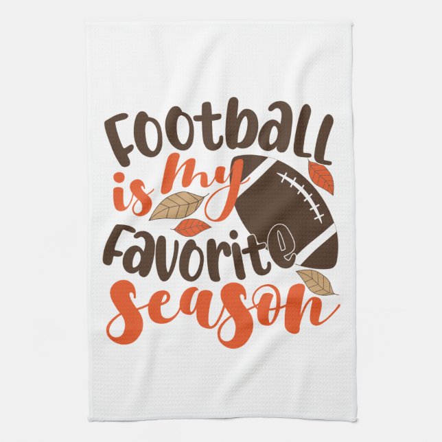 Football is My Favourite Sesaon Kitchen Towel (Vertical)
