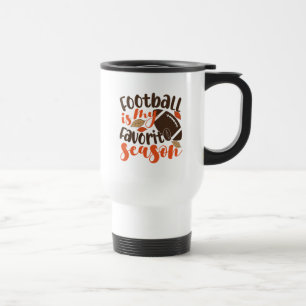 Football is My Favourite Sesaon Travel Mug