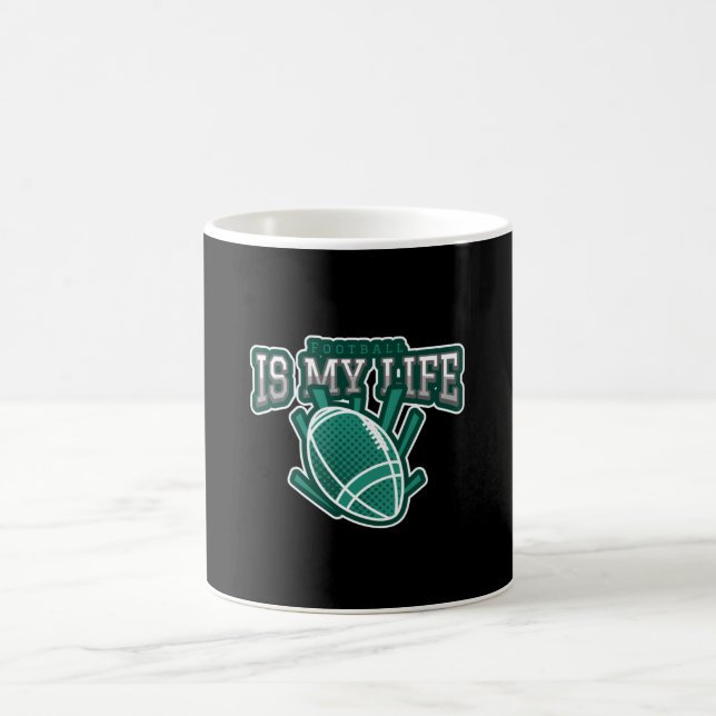Football is my life coffee mug (Center)