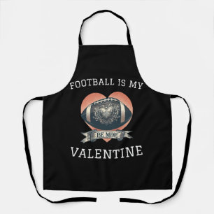 Football is My Valentine Apron