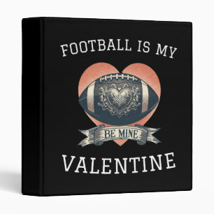 Football is My Valentine Binder