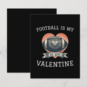 Football is My Valentine Card