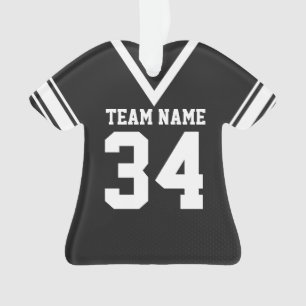 Football Jersey Black Uniform Ornament