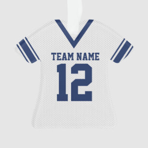 Football Jersey bleu blanc uniforme
