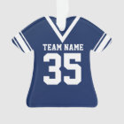 Football Jersey bleu foncé Uniforme
