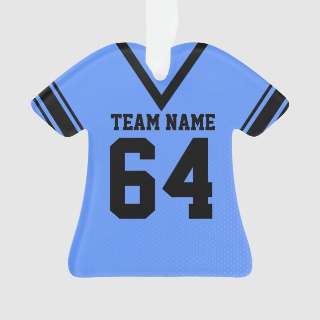 Football Jersey Blue Black Uniforme (devant)