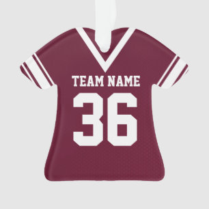 Football Jersey Bourgogne Uniforme avec photo