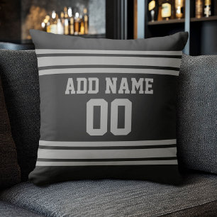 Football Jersey - Customize with Your Info Throw Pillow
