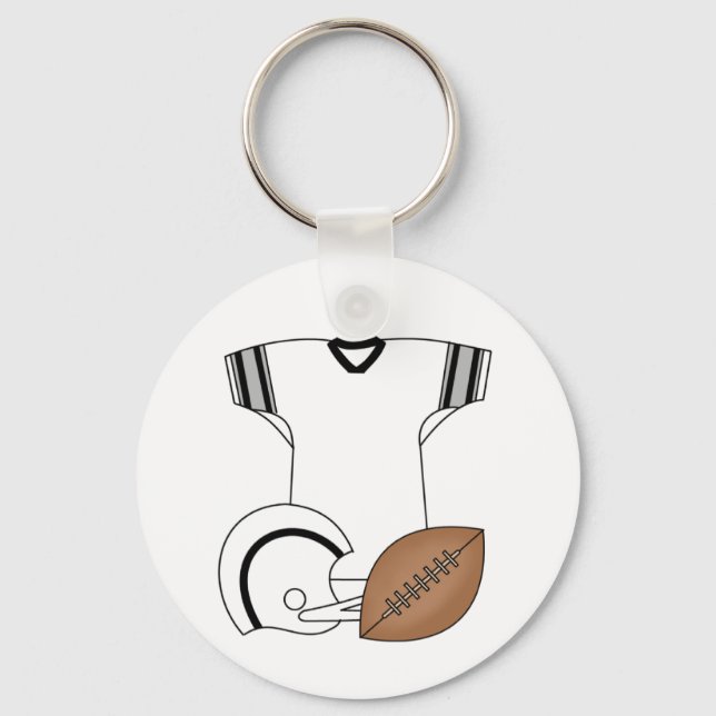 Football,Jersey, Helmet Keychain (Front)