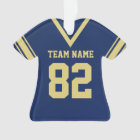 Football Jersey Navy Blue Gold Uniforme avec photo