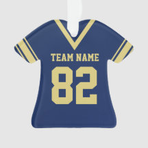 Football Jersey Navy Blue Gold Uniforme avec photo