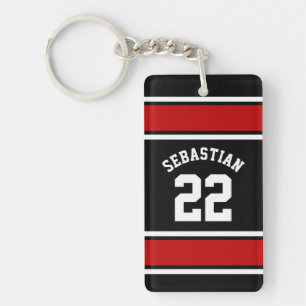 Football Jersey Novelty Personalized Name Keychain