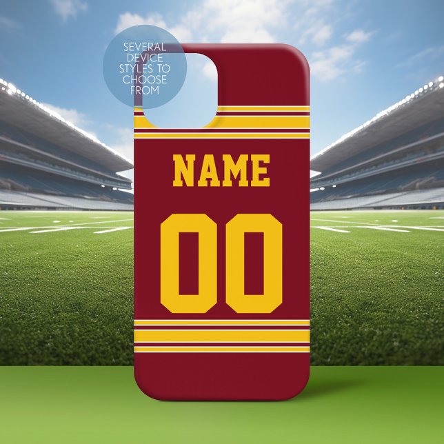 Football Jersey with Area To Customize Case-Mate iPhone Case (Personalized Phone Case with A sporty Design)