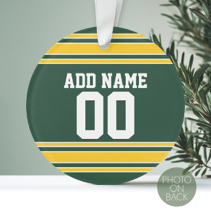 Football Jersey with Custom Name Number Ornament