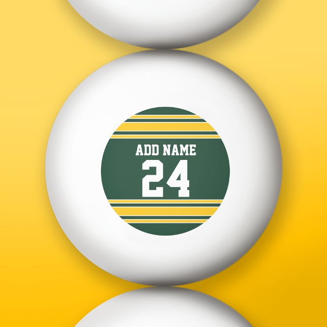 Football Jersey with Custom Name Number Ping Pong Ball (Custom Ping Pong Balls)