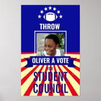 football Jeter un vote Sports-Theme Voting Poster