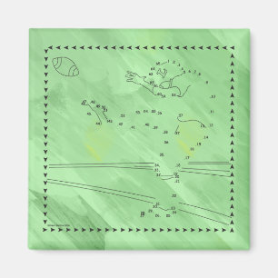 Football Kicker Connect The Dots Magnet