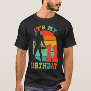 Football kid 11 Year Old Birthday Football Theme I T-Shirt
