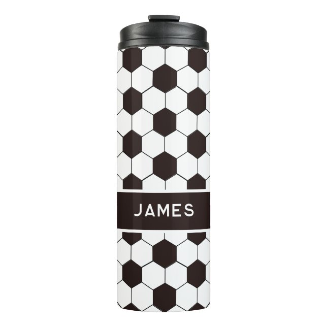 Football Kids Soccer pattern Footballer birthday Thermal Tumbler (Front)