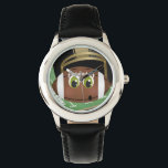 Football Kid's Stainless Steel Watch<br><div class="desc">Kid's Stainless Steel Make time telling fun with the kid’s custom stainless steel watch from eWatchFactory. Customized with their favourite characters, animals, designs, and name, this 100% stainless steel watch will be the only thing they’ll never want to take off. Customize with your photos, artwork, and text. Black, blue, red,...</div>