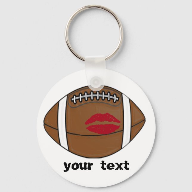 football kiss keychain (Front)