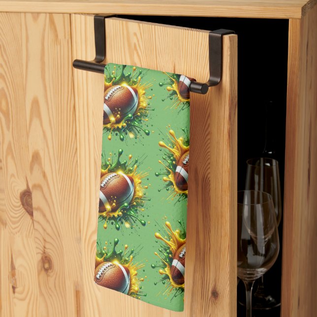Football  kitchen towel (Thirds Fold)