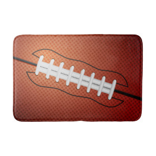 Football Laces Bath Mat
