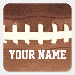 Football Laces Graphic Personalized Sticker