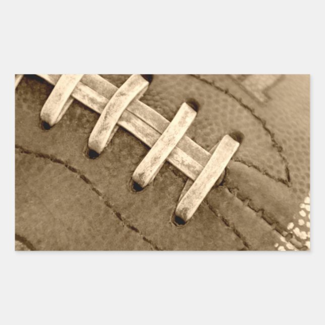 Football Laces Rectangle Sticker (Front)