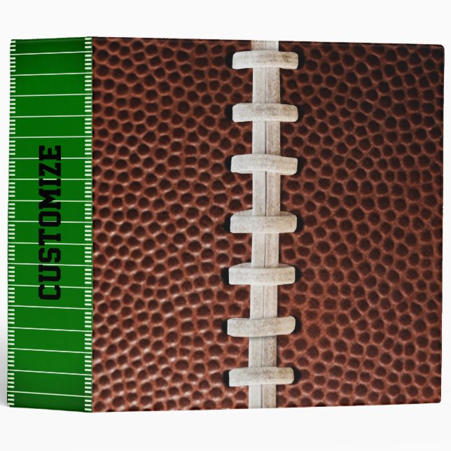 Football Laces Texture Background Binder (Front/Spine)