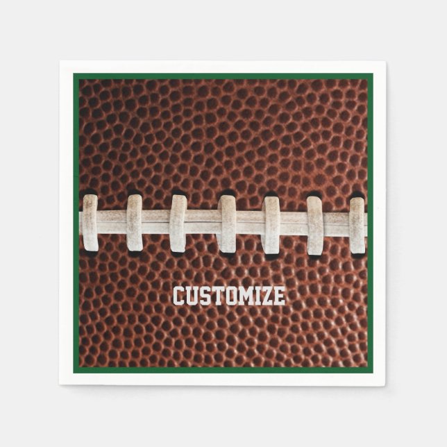 Football Laces Texture Background  Napkin (Front)