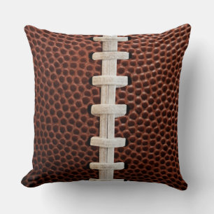 Football Laces Texture Background Throw Pillow